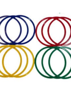 ชุดห่วงคละสีแบบแบน ขนาด 40 ซม. 12 ห่วง, ของเล่นเสริมพัฒนาการ, ของเล่น , สื่อการสอน ,ของเล่นเด็กอนุบาล พร้อมส่ง