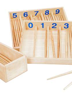 แท่งไม้คณิตศาสตร์ กล่องกระสวย (นับตะเกียบ-ก้านไม้สอนนับเลข), ของเล่นไม้, ของเล่นเสริมพัฒนาการ, ของเล่นเด็กอนุบาล, สื่อการสอนเด็กอนุบาลมอนเตสซอรี่ ,montessori, สื่อการสอนประถม
