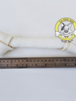 กระดูกผูก สีขาว ขนาด 10.5 นิ้ว 1 kg (ประมาณ 5ชิ้น)