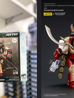 [พร้อมส่ง] "Joytoy 1/18 : Thousand sons - JT5765 : Legion Praetor in Cataphractii Terminator Armour"