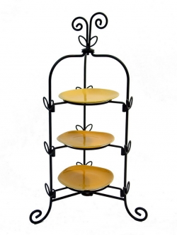 ชั้นโชว์อาหารทรงกรงนก 3 ชั้น มี 3 ขนาด