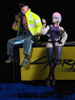 [พร้อมส่ง]JADA Toys 1/12 Ceyberpunk 2077 David & Lucy (เซตคู่)