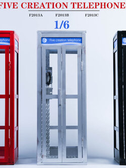 [สั่งจอง]FIVETOYS F2013A 1/6 : A Telephone Booth Scene Platform