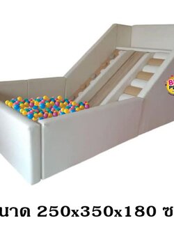 บ้านบอลโครงไม้ ชุดL บ้านบอลเด็กพร้อมปีนป่ายผจญภัย แถมลูกบอล2600 ลูก, บ่อบอลนุ่ม, ,เบาะหนังนุ่มนิ่ม softplay, indoor playground kidszone ,สวนสนุกในร่ม ,รับสั่งทำบ่อบอล ผลิตห้องบอลเด็ก ตามขนาด