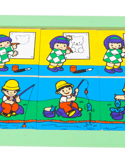 ของเล่น, ของเล่นเด็ก, จิ๊กซอว์, ตัวต่อ, ภาพลำดับเรื่องราวต่อเนื่องชุดเด็กวาดรูป ตกปลา , ของเล่นไม้, ของเล่นเสริมพัฒนาการ, ของเล่นเด็กอนุบาล, สื่อการสอนเด็กอนุบาล