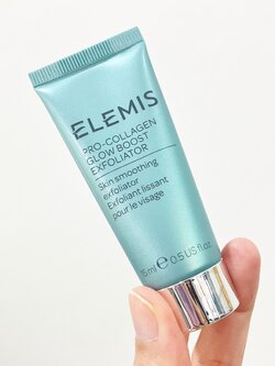 Elemis Pro-Collagen Glow Boost Exfoliator 15ml ผลิตภัณฑ์ผลัดเซลล์ผิวที่ช่วยให้ผิวเปล่งประกายและเรียบเนียน