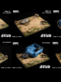 [สั่งจอง]TWTOYS TW2139 1/12 : Broken Car Diorama Base