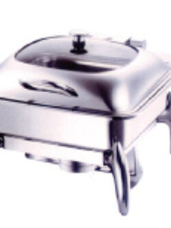 อ่างอุ่นอาหารแบบเหลี่ยม ฝากระจกใส