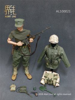 [สั่งจอง]Alert Line AL100021 WWII USMC - Browning Automatic Rifle (BAR) Gunner Set