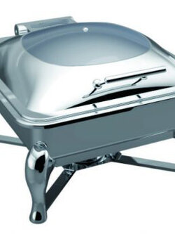 อ่างอุ่นอาหารแบบเหลี่ยม ฝากระจกใส