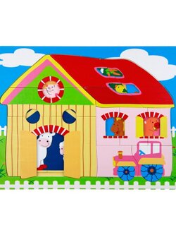 จิ๊กซอว์ตัวต่อชุดฟาร์มสัตว์,ของเล่น,ฟาร์มสัตว์,ของเล่นไม้,จิ๊กซอว์,ของเล่นเสริมทักษะการเรียนรู้, ของเล่นเสริมพัฒนาการเด็กอนุบาล, สื่อการสอนปฐมวัย, พร้อมส่ง