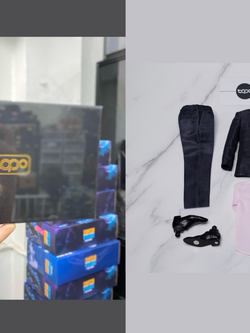 [พร้อมส่ง] TOPO STUDIO TP022 1/6 : TDKR Striped Suit - TP022B (เฉพาะเซตชุด *ไม่รวมบอดี้และหัว)