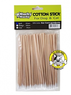 สำลีก้านเช็ดหู ไซส์ S แพค 100 ชิ้น