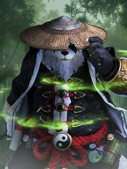 [พร้อมส่ง] Memory toys 1/12 : Adventurer's World Panda Wanderer - Qinglie (ฟิกเกอร์แพนด้า) + (ส่งพร้อมหัวแพนด้า)