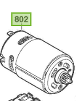 มอเตอร์สว่านไร้สาย (แท้) Bosch บอช รุ่น GSB120-Li สำหรับรหัสเครื่อง 3 601 JG8 180 เท่านั้น (1607000D7K) (อะไหล่แท้100%)