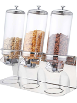 เครื่องจ่ายซีเรียลแบบ 3 โถ ขนาดความจุ 4 ลิตร x 3