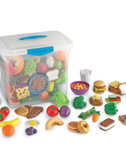 ชุดอาหารจำลองหลากชนิด , ของเล่นเด็ก, ของเล่นเสริมพัฒนาการ, ของเล่นเด็กอนุบาล,ฝึกพัฒนากล้ามเนื้อมัดเล็ก