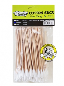 สำลีก้านเช็ดหู ไซส์ M แพค 100 ชิ้น