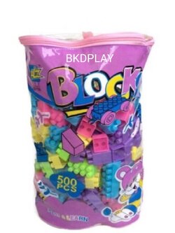 ตัวต่อ บล็อก เลโก้ 500 ชิ้น คละสี ,ของเล่น, ของเล่นเสริมพัฒนาการ, ของเล่นเด็ก, สื่อการสอน