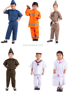 ชุดอาชีพเด็กชุดบทบาทสมมติ ราคาขายต่อ1แบบเลือกแบบชุดได้ เครื่องแบบ ทหารบก, ทหารเรือ, ทหารอากาศ, ตำรวจ (แบบละ) ชุดบทบาทสมมติ ของเล่นเสริมทักษะ,ของเล่นเด็ก, สื่อการสอนอนุบาล