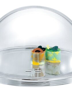 ถาดกระจกขอบสแตนเลสพร้อมฝาครอบสไลด์