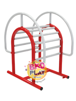 เครื่องออกกำลังกายกลางแจ้งผู้ใหญ่, ชุดอุปกรณ์ บริหารหน้าท้อง-ยืดเส้น (แบบยืนดัดหลัง) ลานกีฬาอเนกประสงค์ ,สวนสาธารณะ ,เทศบาล ,หมู่บ้าน ,ผลิตในไทย ,สั่งทำตามสีที่ต้องการได้ ขนาด 100x90x90 ซม.