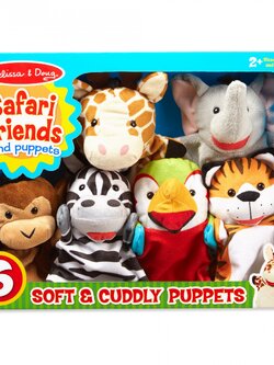 ชุดหุ่นมือ รุ่นซาฟารี Melissa & Doug Safari Puppet Setรุ่น 9118 ของเล่น, ของเล่นเด็ก, ของเล่นเสริมพัฒนาการ