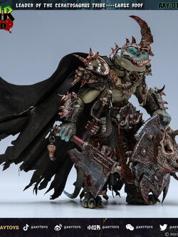 [พร้อมส่ง] AXYTOYS - Dinosaur Battleground Carnivorous Tribe Ceratosaurus (20Cm)- AXY010 Limited Green