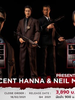 [สั่งจอง]PRESENT TOYS PT-SP18 1/6 : Lt. Vincent Hanna PRESENT TOYS PT-SP19 1/6 : Neil McCauley