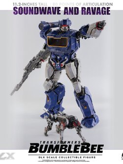 [สั่งจอง] Threezero 3Z01600W0 : Transformers BUMBLEBEE DLX - SOUNDWAVE AND RAVAGE (28.5Cm) [Reissue]