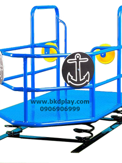 สปริงโยกเรือ เครื่องเล่นสนามเหล็ก เครื่องเล่นสนามกลางแจ้ง ของเล่น สั่งทำ 15-20 วัน