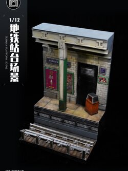 [สั่งจอง]mmmtoys M2312 1/12 : Subway Platform Scene