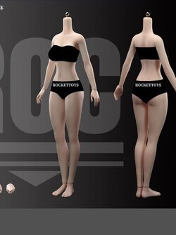 [พร้อมส่ง] Rocket Toys Naruto 1/6 : Hinata - RB-01 (เฉพาะบอดี้เสริมแบบซิลิโคน)