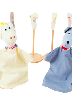 หุ่นมือ ชุดหมาป่ากับลูกแพะทั้งเจ็ด ราคาไม่รวมที่ตั้งหุ่น เล่านิทาน ของเล่นเสริมพัฒนาการ ,ของเล่นเสริมทักษะ,ของเล่นเด็ก, สื่อการสอนอนุบาล