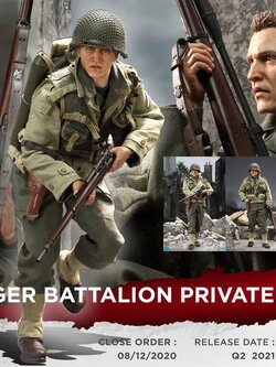 [สั่งจอง]DID A80144 1/6 : WWII US 2nd Ranger Battalion Series 4 Private - Jackson
