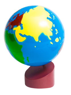 ลูกโลกแสดงทวีป, ของเล่นเสริมพัฒนาการ, ของเล่นเด็กอนุบาล, สื่อการสอนเด็กอนุบาล,มอนเตสซอรี่ ,montessori, สื่อการสอนประถม