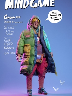 [สั่งจอง] Damtoys x Coal Dog ZP003 Mindgame series GREEN SIX 1/6 Action figure