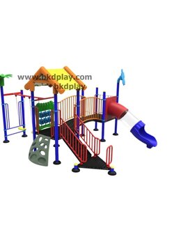 ชุดหอสลได์80 +สะพานโค้ง +ชิงช้า เครื่องเล่นสนามกลางแจ้งเหล็ก ของเล่น สั่งผลิต 10-20 วัน