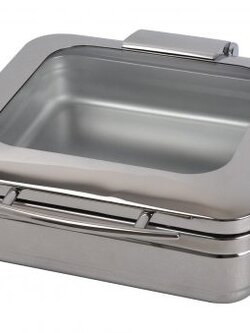 อ่างอุ่นอาหารแบบเหลี่ยม ฝากระจกใส สำหรับเตา Induction