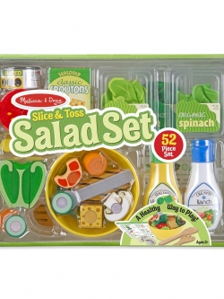 ชุดสลัดและผักครบชุด ส่งเสริมการเล่นแบบมีจินตนาการ สอดคล้องกับการใช้ชีวิตจริง Slice & Toss Salad Set Melissa&Doug, รุ่น 9310 ของเล่นเสริมพัฒนาการ, ของเล่น