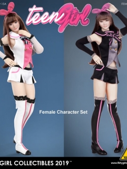 [สั่งจอง]Flirty Girl FGC2019-15 / 16 1/6 Genius Smart Girl Set Black&White
