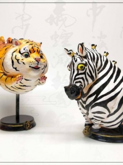 [สั่งจอง]Moon Bad Studio Zodiac Meatball Tiger/ Zebra