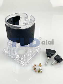 เสื้อพลาสติกใส ทริมเมอร์ เร้าเตอร์ Maktec มาคเทค รุ่น MT370, MT371, MT372 - Makita มากีต้า รุ่น 3701, N3701, N3709 มียางจับกันลื่นถนัดมือ