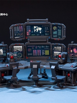 [สั่งจอง]ฉากศูนย์บัญชาการกลางการรบ JOYTOY 51941011 1/25 Field command center