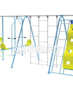 ปีนป่ายรวม+บาร์โหนชิงช้าและสไลเดอร์ เครื่องเล่นสนามเหล็ก ,ชิงช้า,สไลเดอร์, เครื่องเล่นสนามกลางแจ้ง ของเล่นเด็ก,เครื่องเล่นโรงเรียน,งานสั่งผลิต 10-20 วัน
