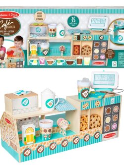 ชุดเคาน์เตอร์กาแฟ เล่นเปิดร้านกาแฟ เล่น2ด้าน Melissa รุ่น 30602 ของเล่นเสริมพัฒนาการเด็ก