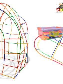 เชื่อมต่อหลอดมหัศจรรย์ 400 ชิ้น ตัวต่อพลาสติก ,ตัวต่อ , ส่งเสริมการเรียนรู้ ,ของเล่นเสริมพัฒนาการ,ของเล่น , สื่อการสอน ,เสริมจินตนาการ