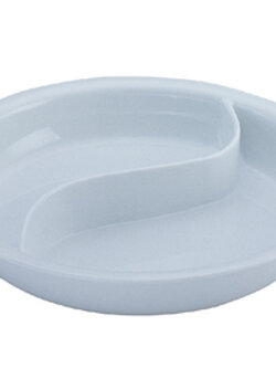 ถาดอาหารเซรามิคทรงกลม ขนาดไซส์ 1/2