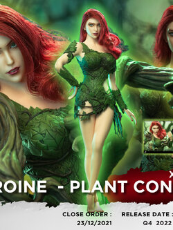 [สั่งจอง]X2Y TOYS HS001 1/6 : Heroine Series - Plant Controller Head Sculpture with Movable Eyes Woman