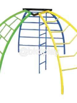 บาร์ปีนป่ายโดม 3 ด้าน เครื่องเล่นสนาม กลางแจ้ง เหล็ก, สนามเด็กเล่น ,OutdoorPlayground, เครื่องเล่น สพฐ. โรงเรียน ศูนย์เด็กเล็ก ขนาด: 200 *200 * 200 ซม.